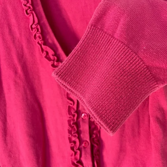90's Northern Reflections Ruffle Cardigan - Picture 6 of 7